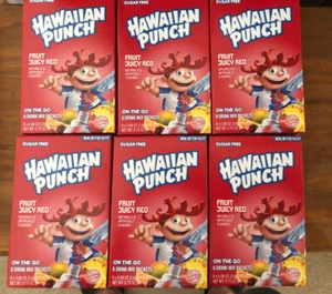 Hawaiian Punch Fruit Juicy Red Singles to Go 6 Boxes - Picture 1 of 2