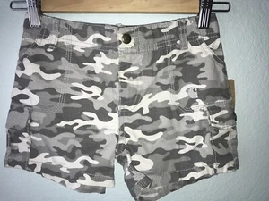 NWT Carhartt Gray Camo Cargo Shorts Sz 6x - Picture 1 of 3
