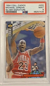 1994 Collegiate Choice MICHAEL JORDAN Silver Signature PSA 9 - Picture 1 of 2
