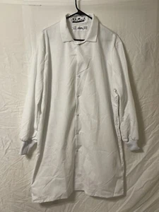 NWOT! Lab Butcher Coat Jacket NEW Knit Cuff Soil Resistant Doctor. Size Large-RG - Picture 1 of 6