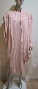 Vtg Additions, Donna Morgan Sweater Short Sleeve Dress & Batwing Cardigan Sz 18 - Picture 1 of 11