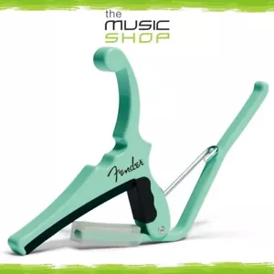 Fender x Kyser Quick Change Electric Guitar Capo, Surf Green - KGEFSGA - Picture 1 of 4