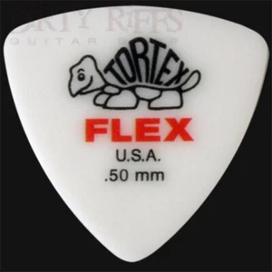 Selecciones de guitarra Dunlop Tortex Flex Triangle rojas 0,50 mm - Paquetes de 1 a 24 - Imagen 1 de 1