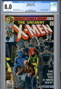 X-Men #114 (1978) Marvel CGC 8.0 White 1st Uncanny Logo - Picture 1 of 3