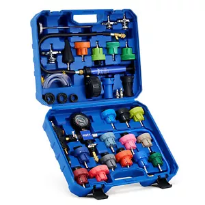 OMT 31Pcs Radiator Pressure Tester Coolant Vacuum Purge Refill With 23 Adapters - Picture 1 of 7