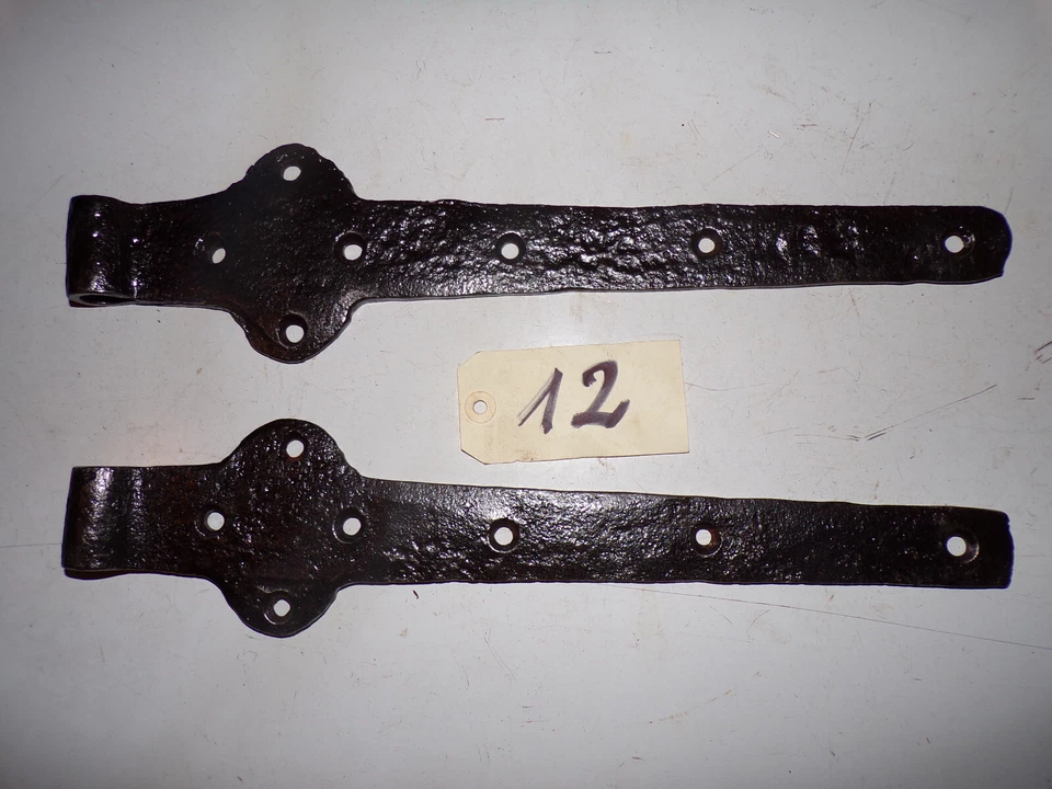 Pentures, charnières,  anciennes en fer forgé - Photo 1/1