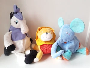 3x IKEA Plüschtier Elefant + Löwe + Pferd - Stofftier Plüschtier Kuscheltier - Bild 1 von 12