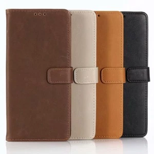 Samsung Galaxy Note 9 con soporte de cuero funda billetera magnética abatible y ranura para tarjetas - Imagen 1 de 29