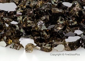 Fire Glass 1/2 Inch Bronze Reflective Glass 10 Pounds FSHBR10 - Picture 1 of 1
