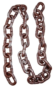 Rusty Chain 2m Halloween Decoration Prop Adults Halloween Fancy Dress - Picture 1 of 1