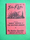 John F. Letts: An Up-To-Date Handbook Of Heathers (January, 1964), Nr Mint