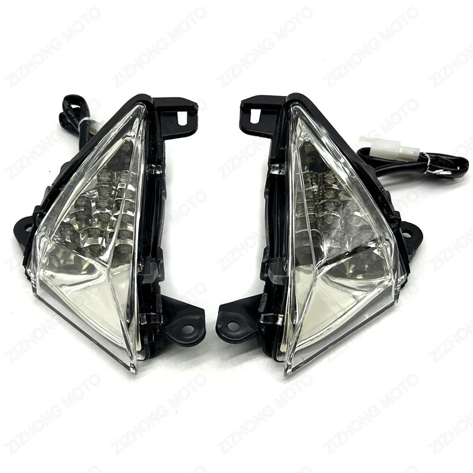 Luz de señal de giro delantera LED transparente para Kawasaki Z1000 Z750 GTR1400 Concours 14 Foto 1 de 4