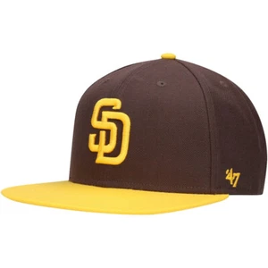 San Diego Padres 2025 amarillo/marrón sin disparo 47 Captain Snapback ajustable - Imagen 1 de 5