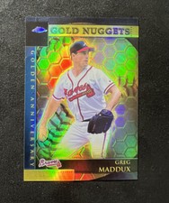 2001 Topps Chrome Refractor Greg Maddux Golden Anniversary