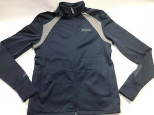 Jansport Women Blue Full Zip Jacket Lightweight Running Track Polyester Sz L - Picture 1 of 7
