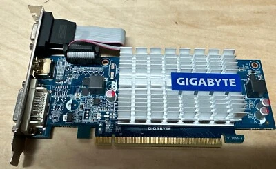 GV-N210SL-1GI GIGABYTE GEFORCE 210  1GB DDR3  VIDEO GRAPHICS CARD - Image 1 of 3