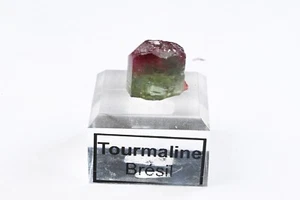 Cristal de Tourmaline melon d'eau bicolore Naturel Pierre Précieuse Brute 5g - Foto 1 di 9