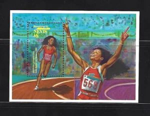 SELLOS NEVIS 1992 HB 47 GRIFFITH JOYNER HB BARCELONA 92 - Picture 1 of 1