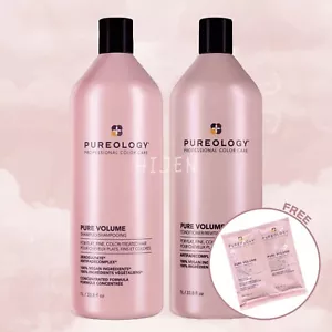 PUREOLOGY Pure Volume Shampoo&Conditioner 33.8oz SET - Picture 1 of 2