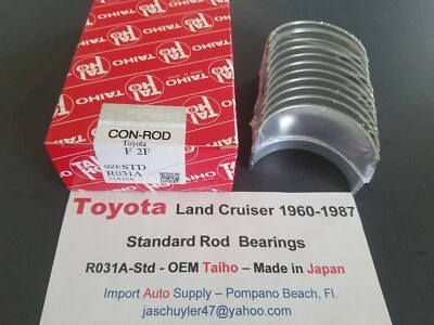 Toyota Land Cruiser Standard Rod Bearing Set - OEM Taiho Japanese Made 1960-1987 - Image 1 of 3