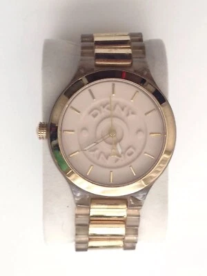 RARO RELOJ DKNY TONO ORO PULSERA 50M DAMAS NY8168 - Batería Nueva - L@@K Foto 1 de 4