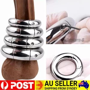 Ball Stretcher Weight 304Stainless Steel Male Enhancement Exercise Ring Ball AUS - Picture 1 of 17