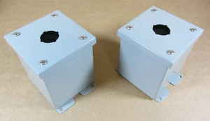 Gabinete con botón, 1 orificio 30,5 mm, 4"" x 4,75"". Hammond 1437A - Imagen 1 de 8