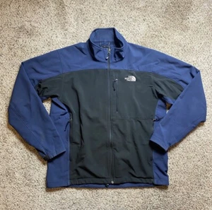 The North Face Apex Bionic Men’s Navy Blue/Black Softshell Jacket Size Large - Picture 1 of 8