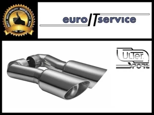 NEUF TOP MUFFLER TIPS pour Audi Q7 05-17 - NX17-1.2 - SILENCER TAIL PIPE 100mm - Imagen 1 de 5