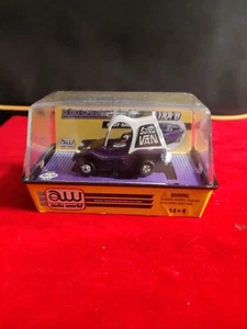 Auto World Johnny Lighting X Traction Sand Van With  Cube  Runs Slot Cars - Picture 1 of 6