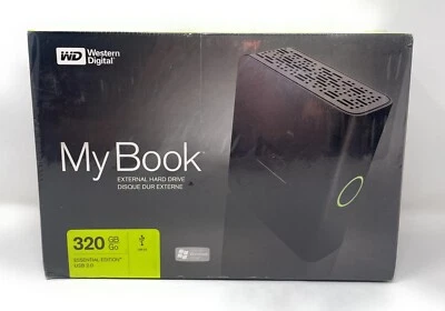 WESTERN DIGITAL MY BOOK EXTERNAL HD 320GB ESSENTAIL EDITION  USB 2.0 (NEW) - Image 1 of 3