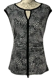 Vince Camuto Top NWOT Women’s Blouse Leopard Print Size Small - Picture 1 of 5