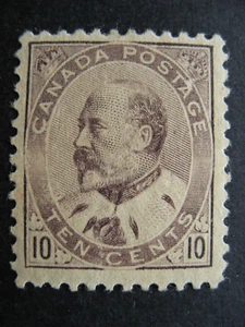Canada KEVII 10c MH likely has a hinge thin, see pictures - Picture 1 of 2