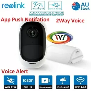 Reolink Argus Pro 1080P wifi Battery Camera 4x Zoom Rechargeable 2 way voice - Picture 1 of 9