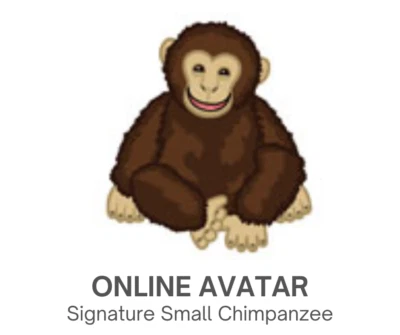 Webkinz Classic Signature Small Chimpanzee Pet Code Only - Image 1 of 2
