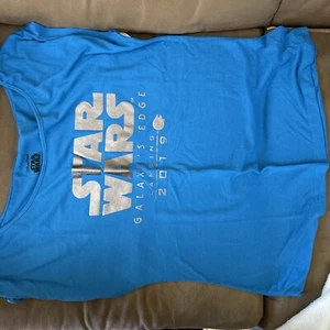 Disney Parks Women's Large Star Wars Galaxy's Edge Opening Day Graphic T Shirt - Picture 1 of 4