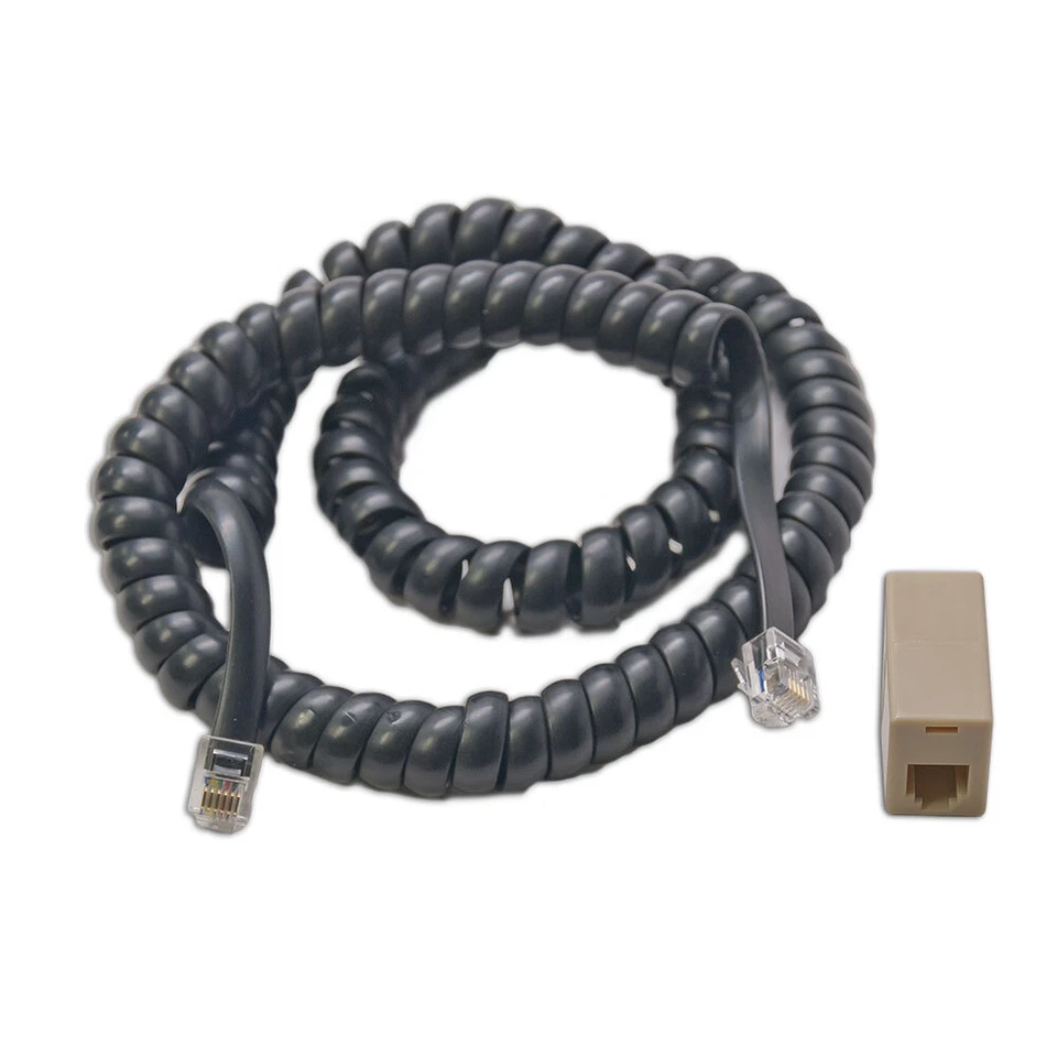 NEW Digitrax Coiled Cord & RJ12 Modular Adapter - Image 1 of 1