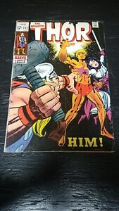 1967 MARVEL COMICS THE MIGHTY THOR #165 1ST APP HIM FN- SILVER AGE KEY ISSUE