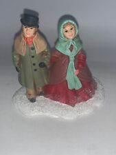 Vintage Byron Molds 1979 Man & Woman Carolers Couple Accessory Piece CHRISTMAS