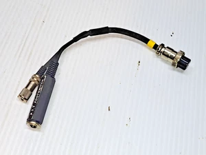 Yaesu 8 pin Round Mic Adapter for Headset/P.T.T. Footswitch Cable - Zdjęcie 1 z 8