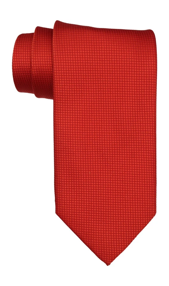 Altea Milano Red Neat Textured Tie Made in Italy - Image 1 of 1