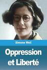Oppression Et Libert By Simone Weil Paperback Book