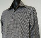Coogi Classic Men's Small 15-32/33 Shirt Button Up Brown Plaid Relax Fit Hip Hop