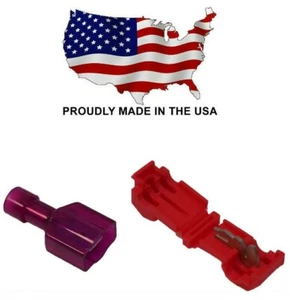 MVP 100 Pieces Red Tee Tap Wire Connector Sets 18-22 AWG USA Made - TT18 TFM18N - Picture 1 of 1