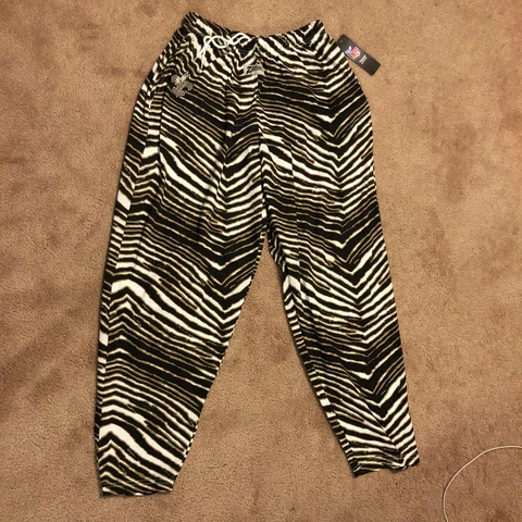 Zubaz Pants Gold/Black/White New Orleans Saints NFL Drawstring Mens Size Small Cover