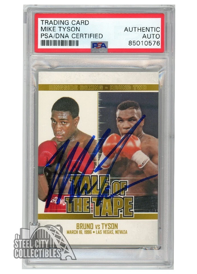 Tarjeta autógrafa Mike Tyson 2010 Sport Kings Tale of the Tape #149 PSA/DNA Foto 1 de 1