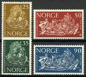 76 Norway 1963, NK 532-35, Freedom from Hunger set MNH, MI 487-89, SC #433-36. - Picture 1 of 1