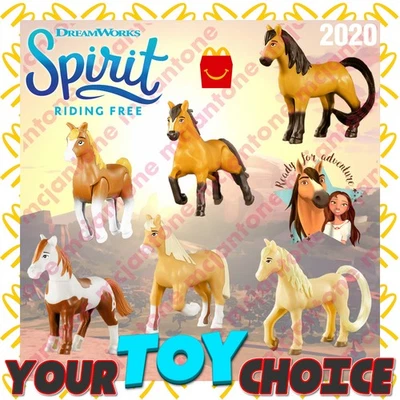 McDonald's 2020 Spirit Riding Free STALLION HORSE Dreamworks TU ELECCIÓN de juguete Foto 1 de 3