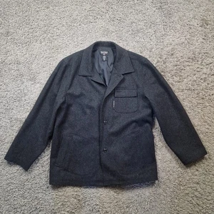 Chaqueta Polo Jeans Ralph Lauren Para Hombre Extra Grande Negra Lana De Colección - Imagen 1 de 10