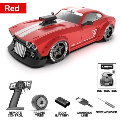 Kamtom Drifting 4WD 1/32 ESP Gyro 2.4G High Speed Drift Remote Racing Cars - Image 1 of 4